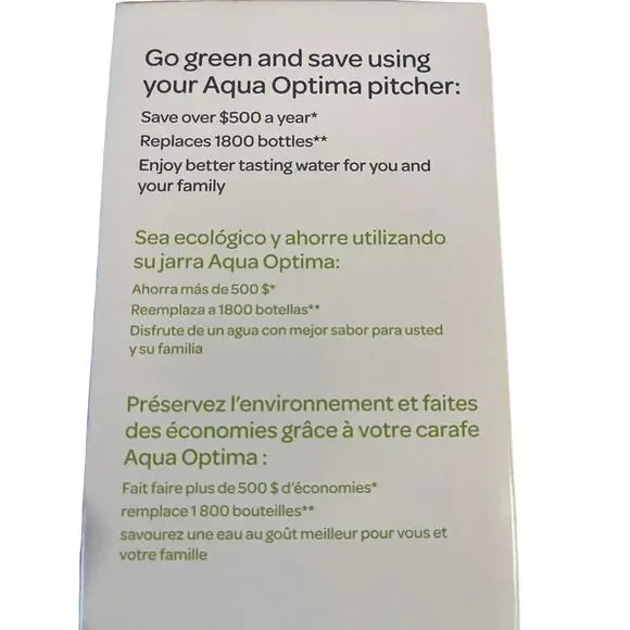 Aqua Optima NEW Water Filter Pitcher with 1 Universal Filter - LARGE - Picture 5 of 7